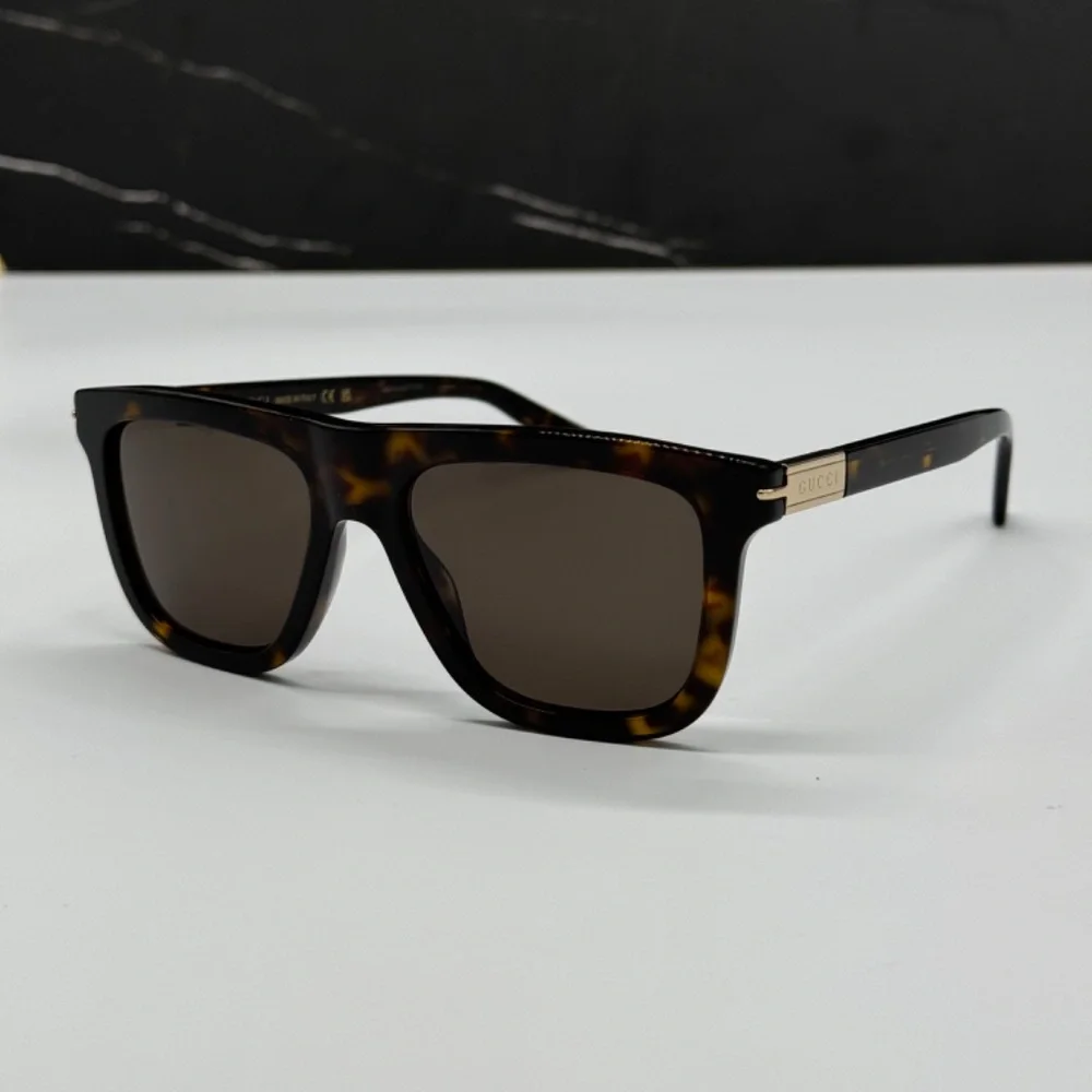 NEW GG1502S 002 GUCCI SQUARE HAVANA BROWN UNISEX SUNGLASSES GUCCI